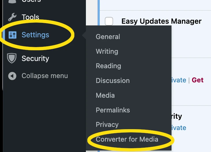 Converter for media