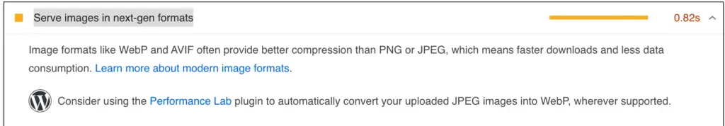 Wordpress Serve images in next-gen formats